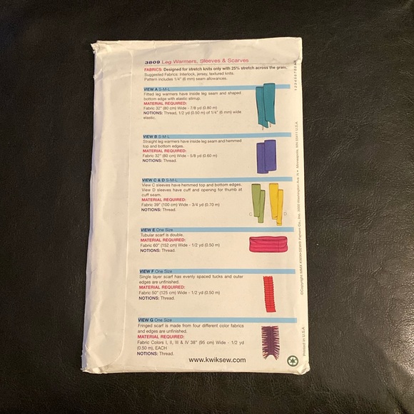 -Kwik Sew 3809 sewing pattern uncut - Picture 2 of 4